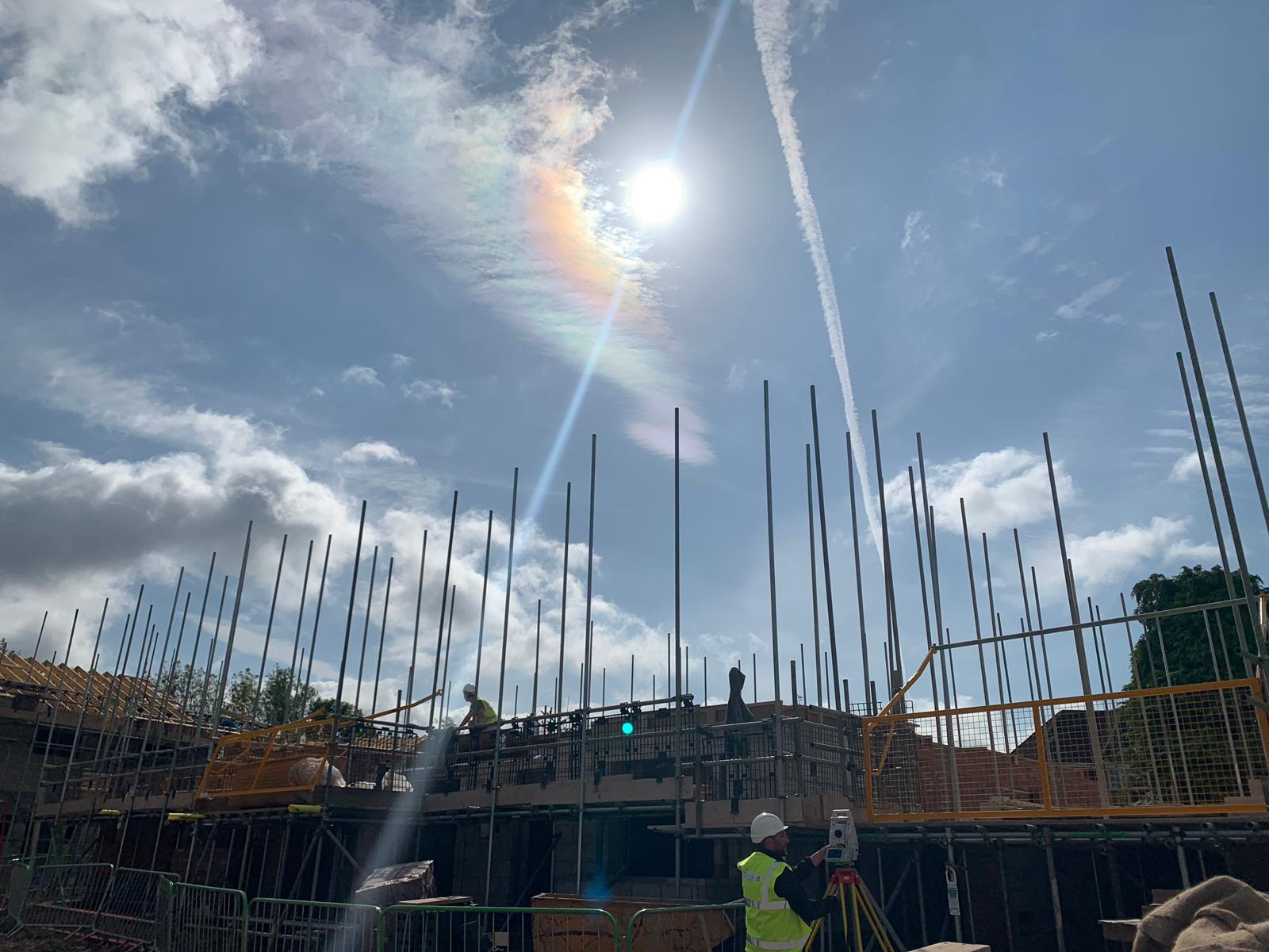 sunny skies over heron's view in Shirley